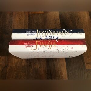 UK edition of Legendary and Finale (hardcover) by Stephanie Garber